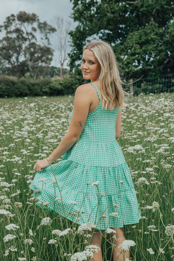Ivy + Jack - Garden Dress - Green Gingham