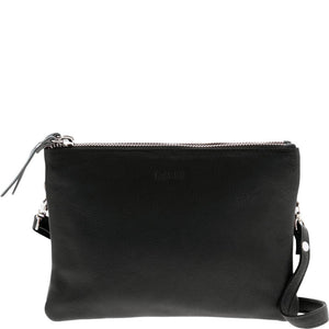 Gabee - Fulton Soft Leather Double Pouch Crossbody | milk + ginger