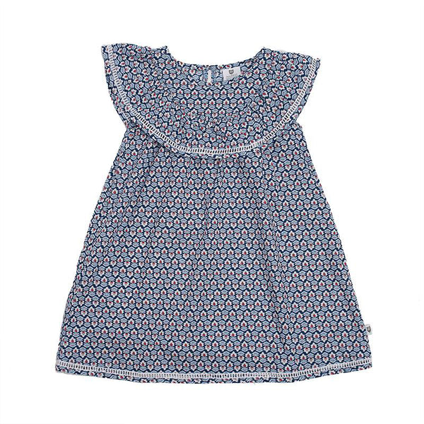 Hoot Kid - Happy Days Dress - Blue | milk + ginger