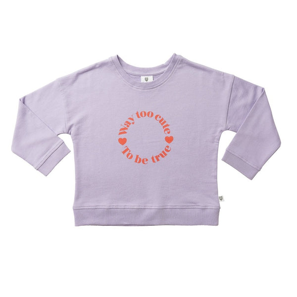 Hoot Kid - Pascale Sweater - Lilac | milk + ginger