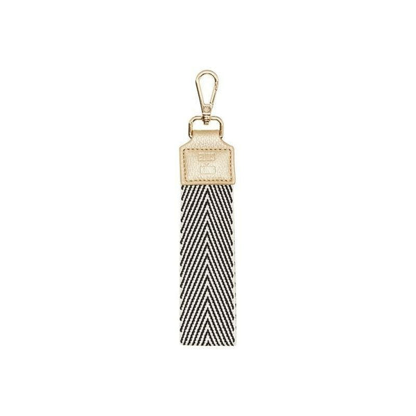 Elms + King - Wristlet - Black Chevron