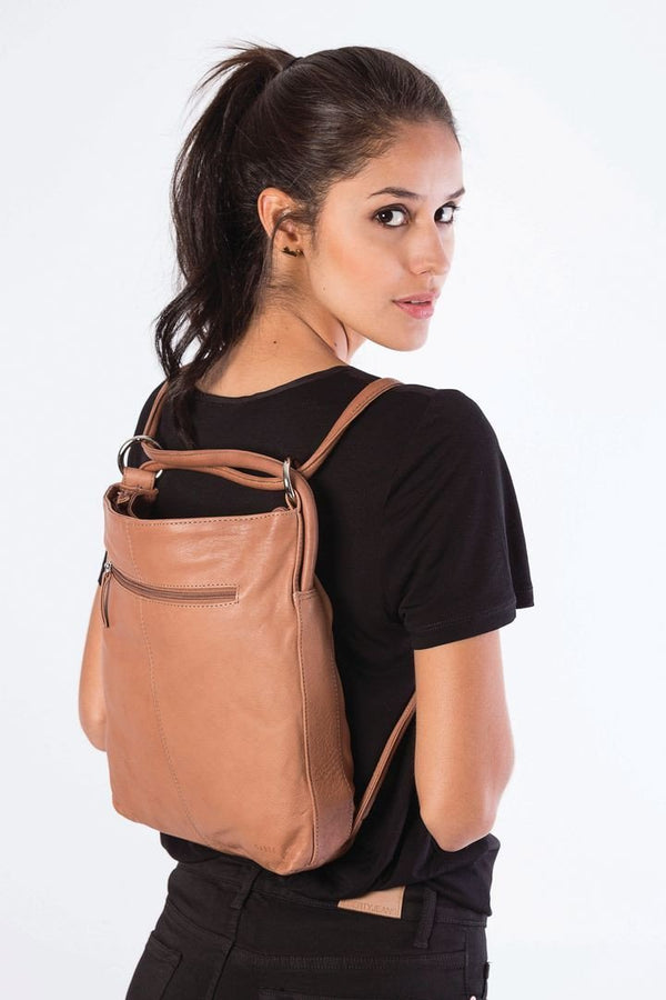Gabee - Mini Indiana Leather Backpack | milk + ginger
