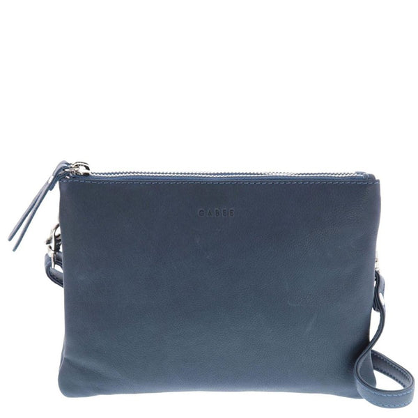 Gabee - Fulton Soft Leather Double Pouch Crossbody | milk + ginger