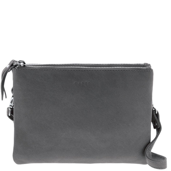 Gabee - Fulton Soft Leather Double Pouch Crossbody | milk + ginger