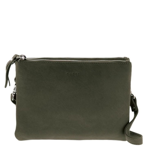 Gabee - Fulton Soft Leather Double Pouch Crossbody | milk + ginger