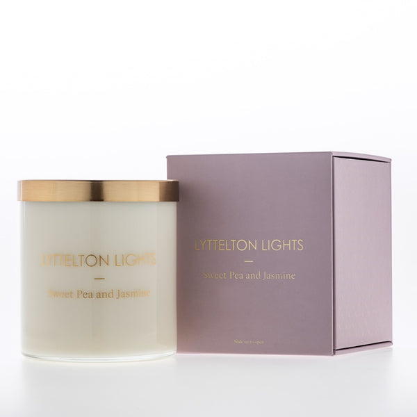 Lyttelton Lights - Medium Candle - Sweet Pea & Jasmine | milk + ginger