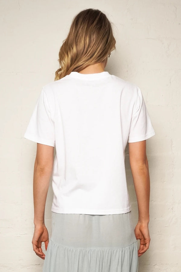 The Others - Vintage Tee - White with Good Vibes | milk + ginger