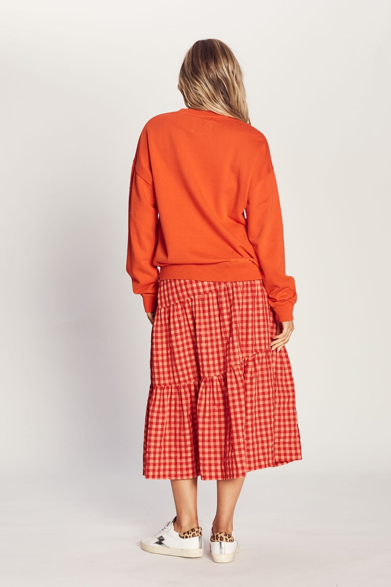 Shop The Others The Vintage Sweat Tangelo Ombre Star milk