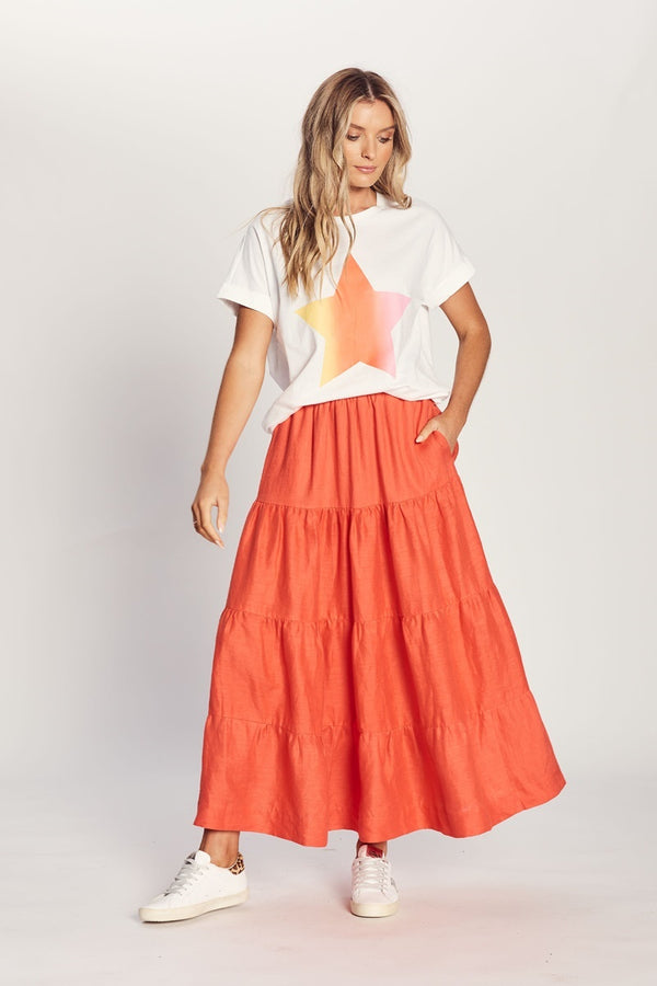 The Others - The Relaxed Tee - White Ombre Star