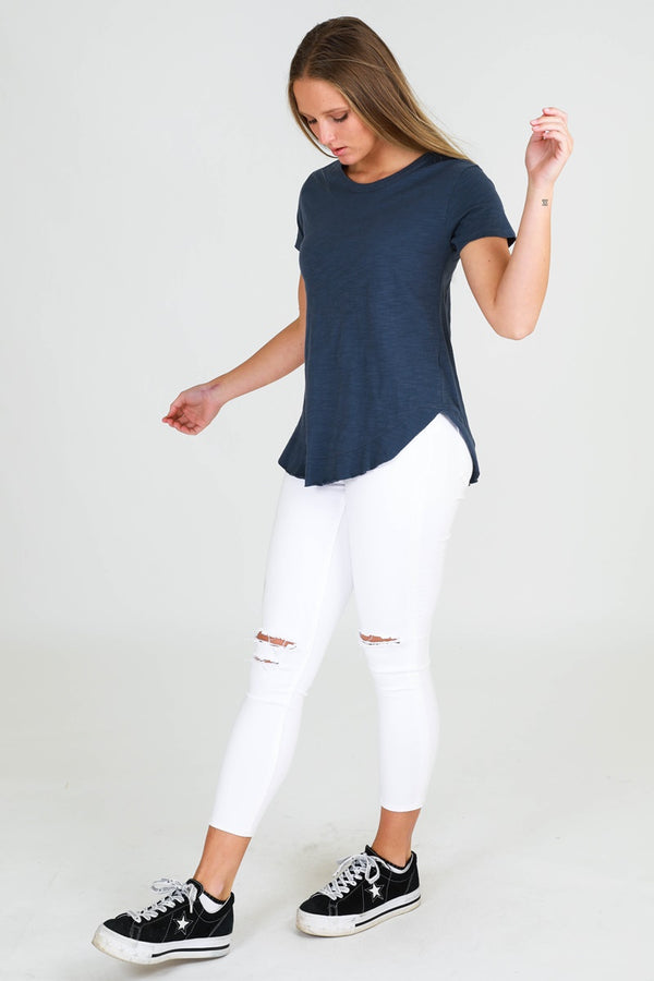 3rd Story - Paddington Tee - Navy | milk + ginger