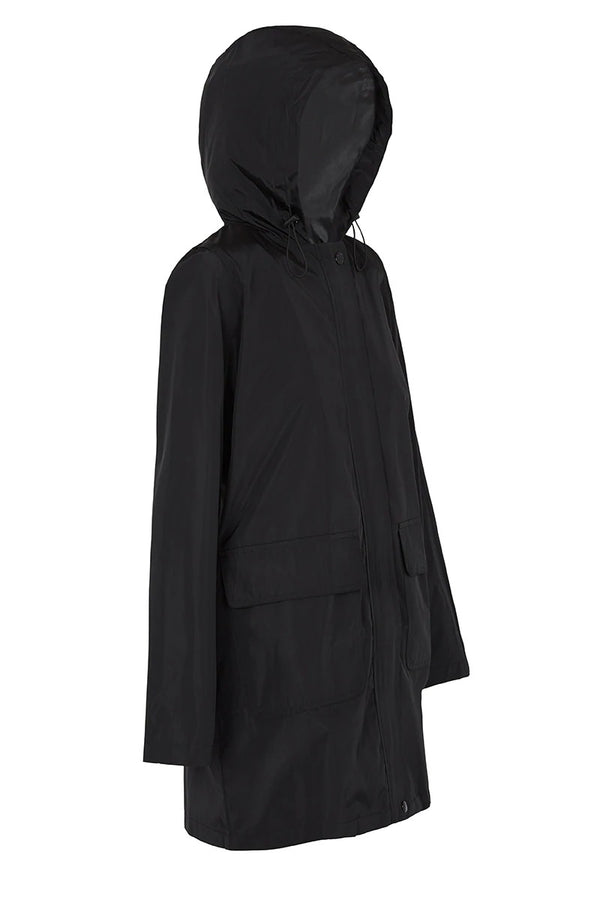 PAQME - Womens 3/4 Raincoat - Black