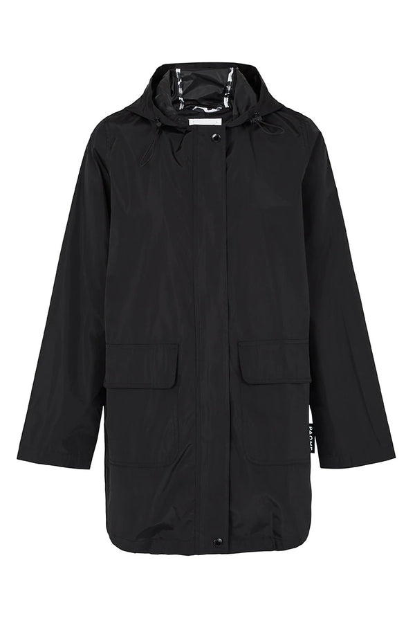 PAQME - Womens 3/4 Raincoat - Black