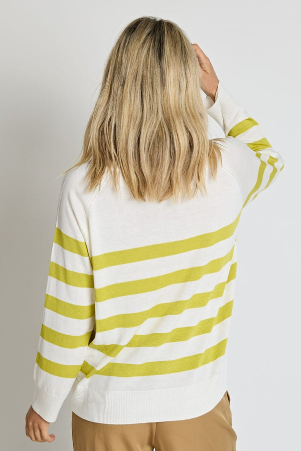 Stella + Gemma - Bella Jumper - Lime Stripe