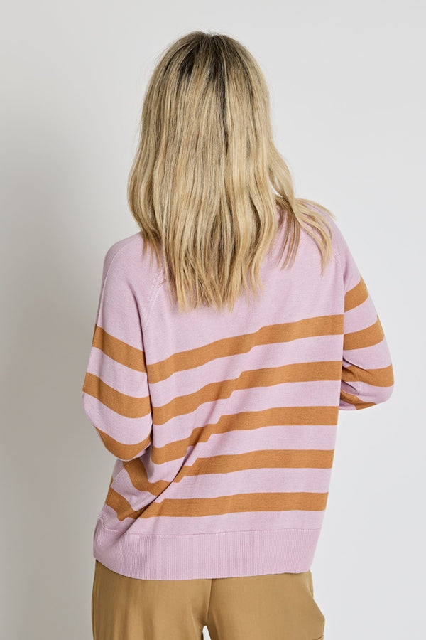 Stella + Gemma - Bella Jumper - Mauve/Dark Toffee