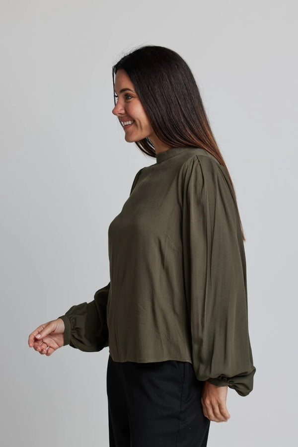 Stella + Gemma - Bowery Blouse - Crocodile