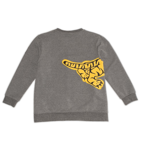 Band of Boys - Jumper A Line Pouncing Tiger - Marle Grey | milk + ginger
