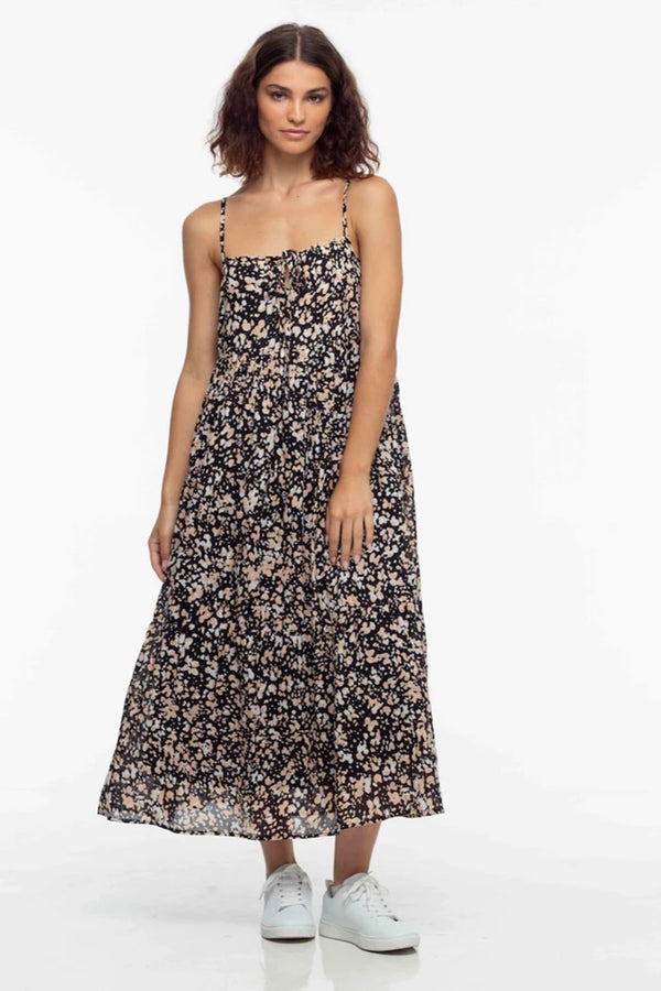 Blak - Flora Cami Dress - Black/Nude
