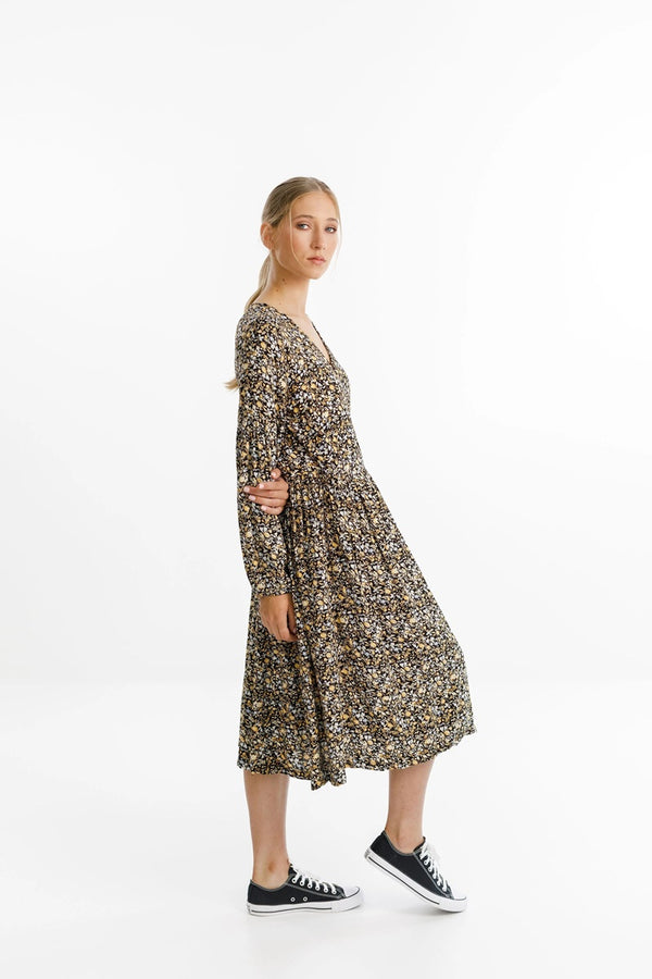 Thing Thing - Wrapped Up Dress - Autumn Leaf | milk + ginger