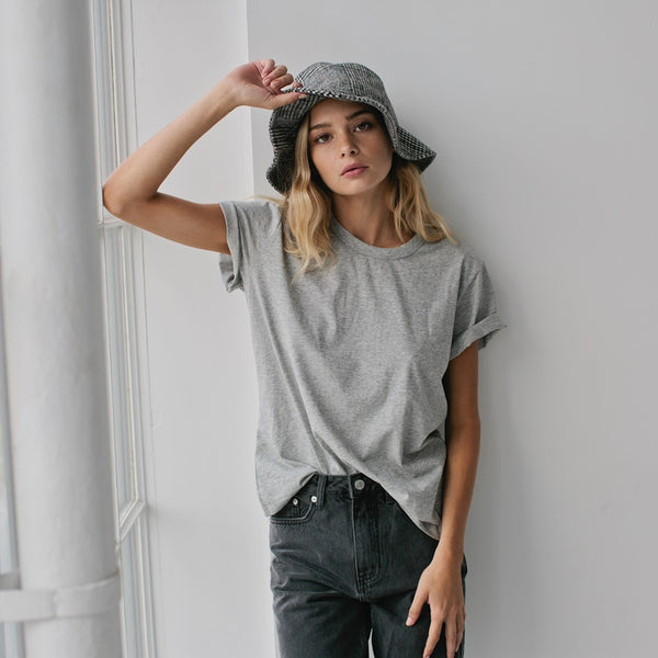 SOPHIE - Wool Bucket Hat - Herringbone | milk + ginger