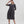 Load image into Gallery viewer, Tirelli - 3/4 Sleeve Diagonal Seam Dress - Slate Grey