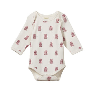 Nature Baby - Long Sleeve Body Suit - Tiki Print | milk + ginger