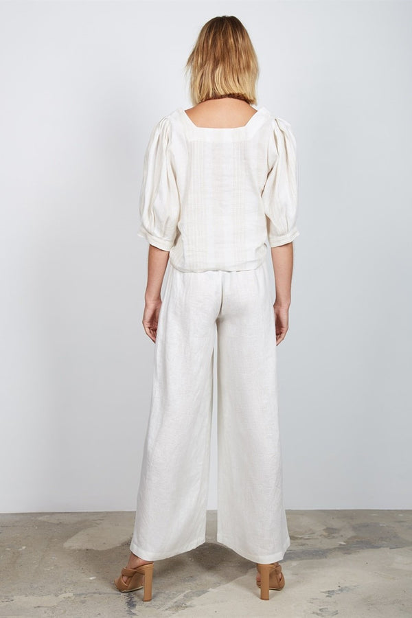 Wish - Pavilion Blouse - Cream Stripe | milk + ginger