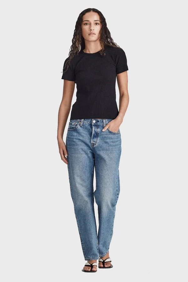 Commoners - Womens Base Ribbed SS Tee - Black