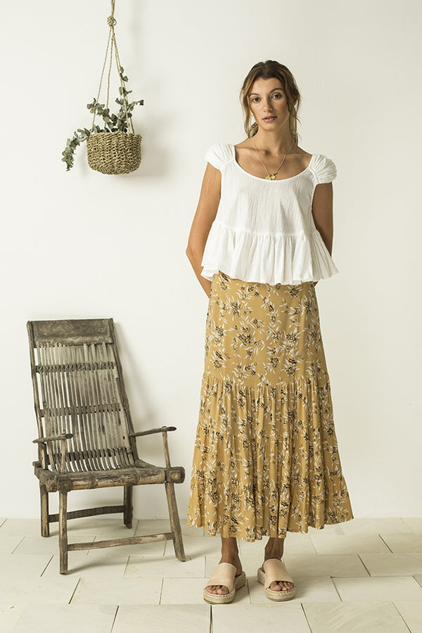 Bird & Kite - Raquel Skirt - Cottage Garden Amber | milk + ginger