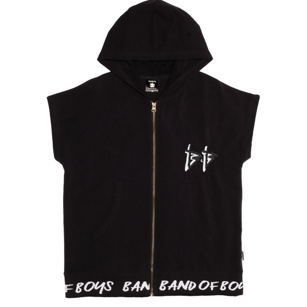 Band of Boys - Bandits Jumper Sleeveless Hood BB - Black | milk + ginger