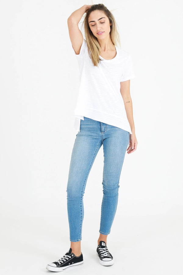 3rd Story - Austin Tee - White | milk + ginger