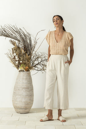 Bird & Kite - Angelo Pants - Natural Oatmeal | milk + ginger