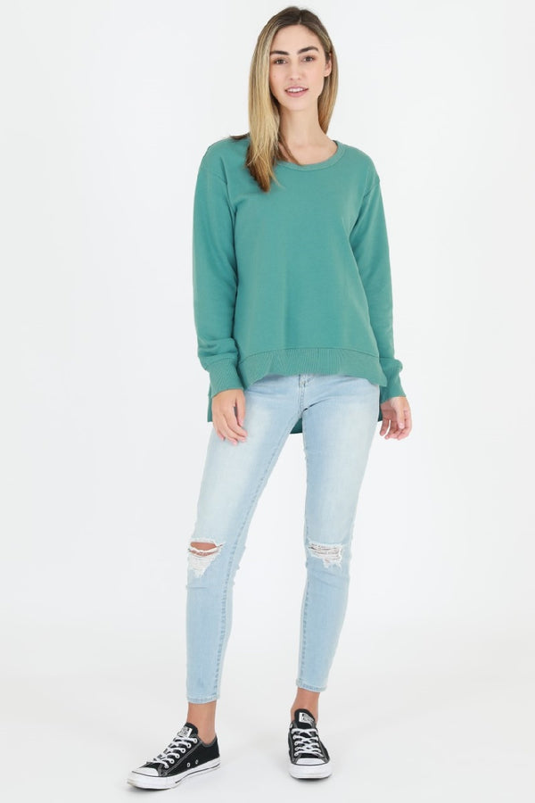 3rd Story - Ulverstone Sweater - Sea Green | milk + ginger