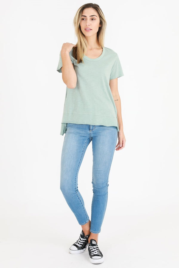 3rd Story - Austin Tee - Leaf | milk + ginger