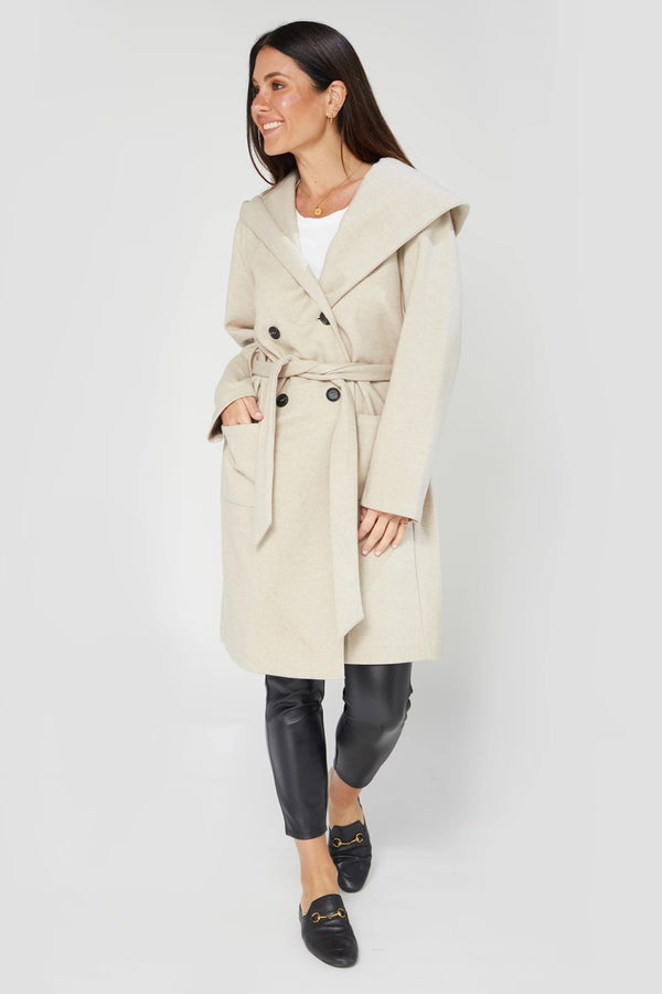 Dear Sutton - Aspen Coat - Alabaster Marle