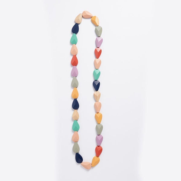 Rare Rabbit - Koala Faceted Long Necklace - Multi / Mint