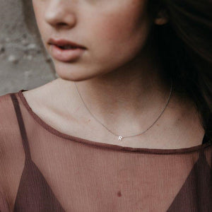 SOPHIE - Little Letter Necklace - Silver | milk + ginger