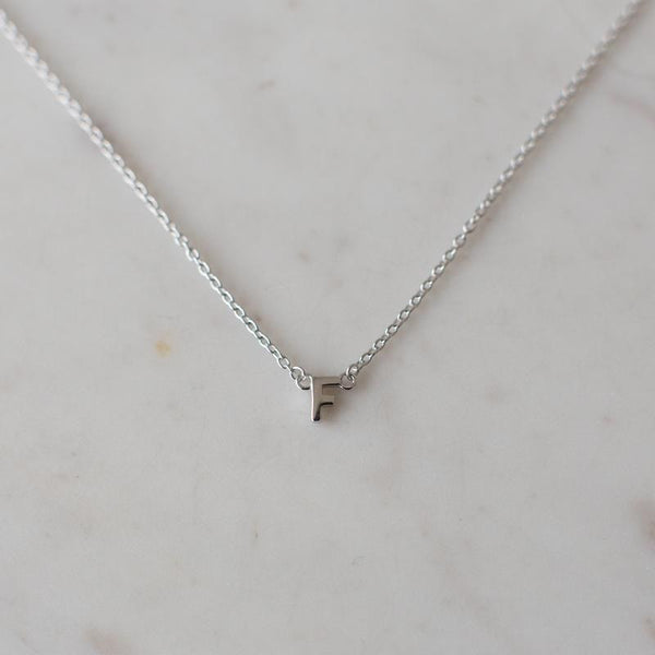 SOPHIE - Little Letter Necklace - Silver | milk + ginger