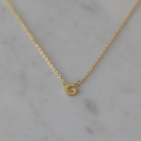 SOPHIE - Little Letter Necklace - Gold | milk + ginger