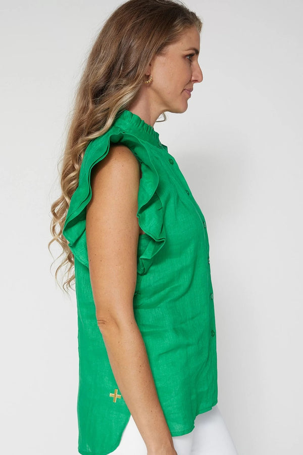 Stella + Gemma - Tulip Top - Green