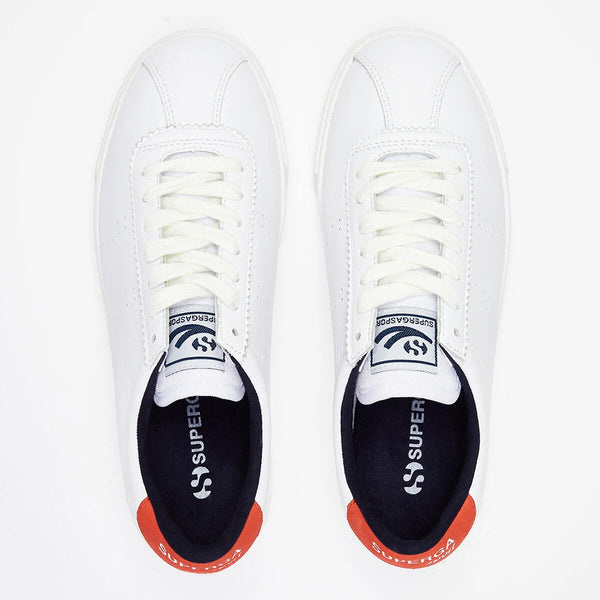 Superga - 2843 Club S Comfort Leather - Orange/Navy