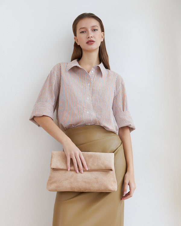 Louenhide - Luka Suedette Clutch -Blonde