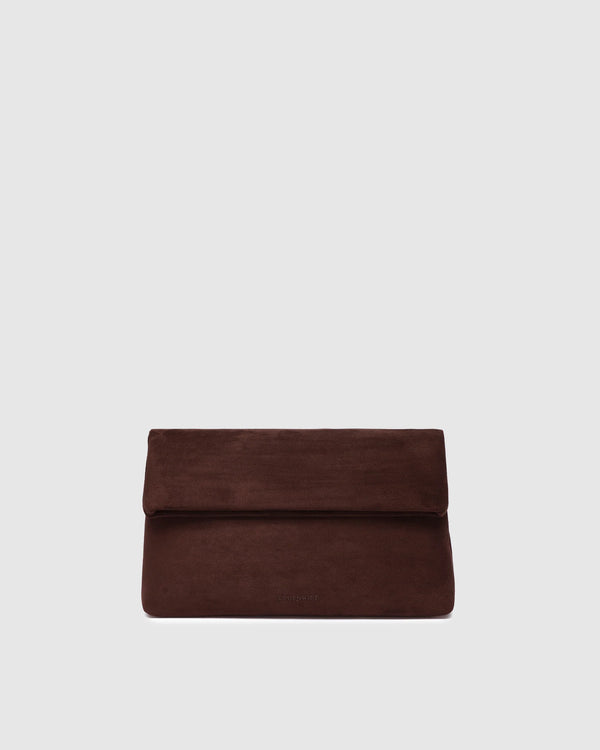 Louenhide - Luka Suedette Clutch - Chocolate