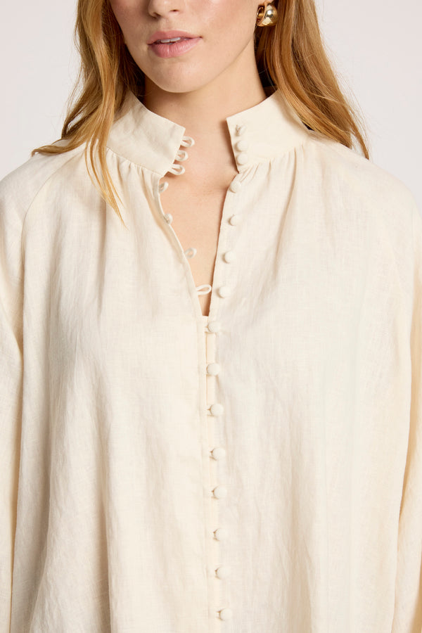 Eb & Ive - Bajau Button Shirt - Dune