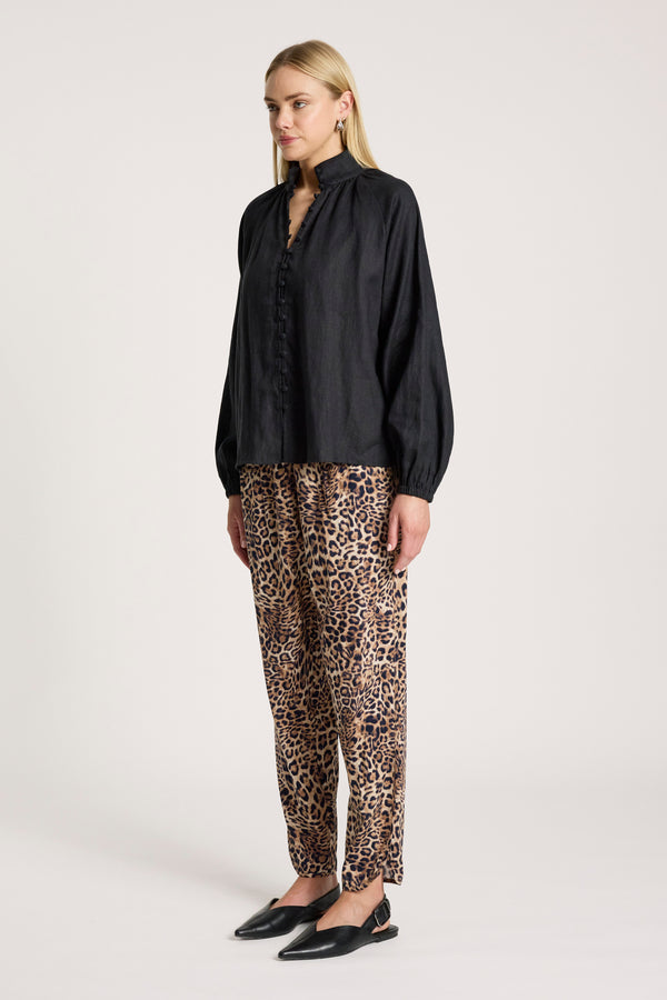 Eb & Ive -Bajau Button Shirt - Black