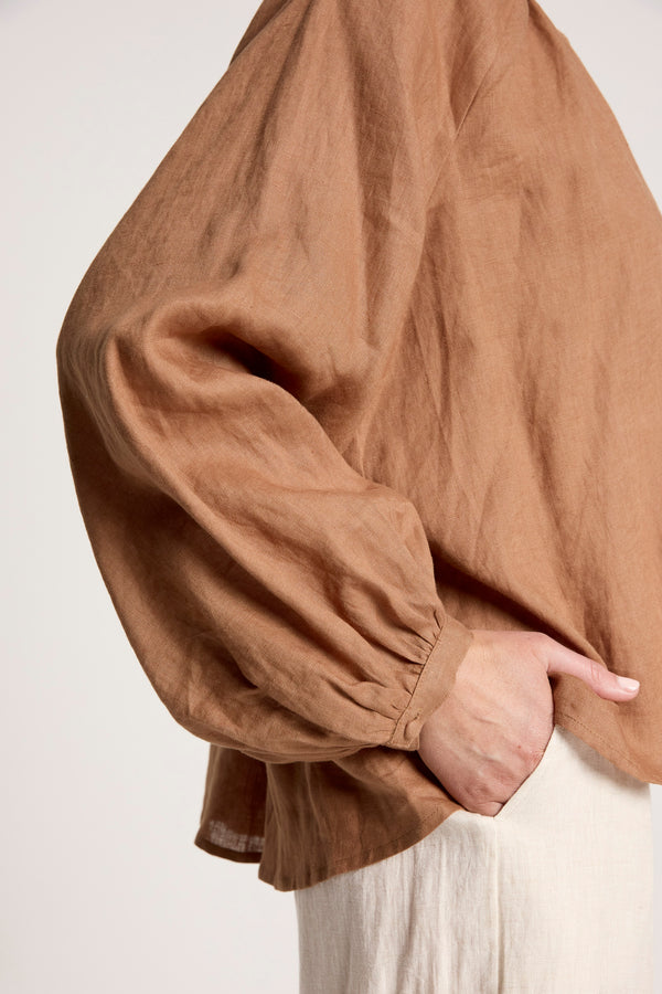Eb & Ive - Bajau Blouse - Clay