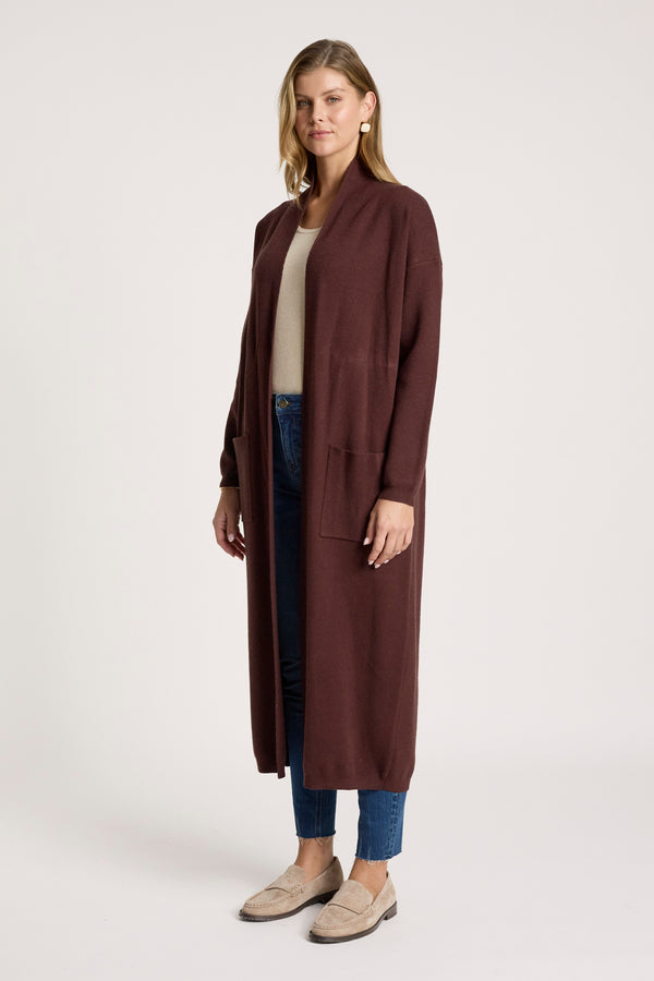 Eb & Ive - Zala Cardigan - Mahogany