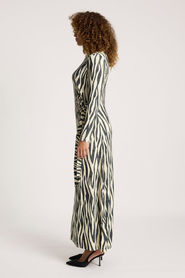 Eb & Ive -  Aria Maxi Tie Dress - Savanna