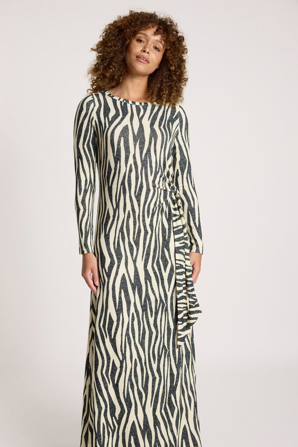 Eb & Ive -  Aria Maxi Tie Dress - Savanna