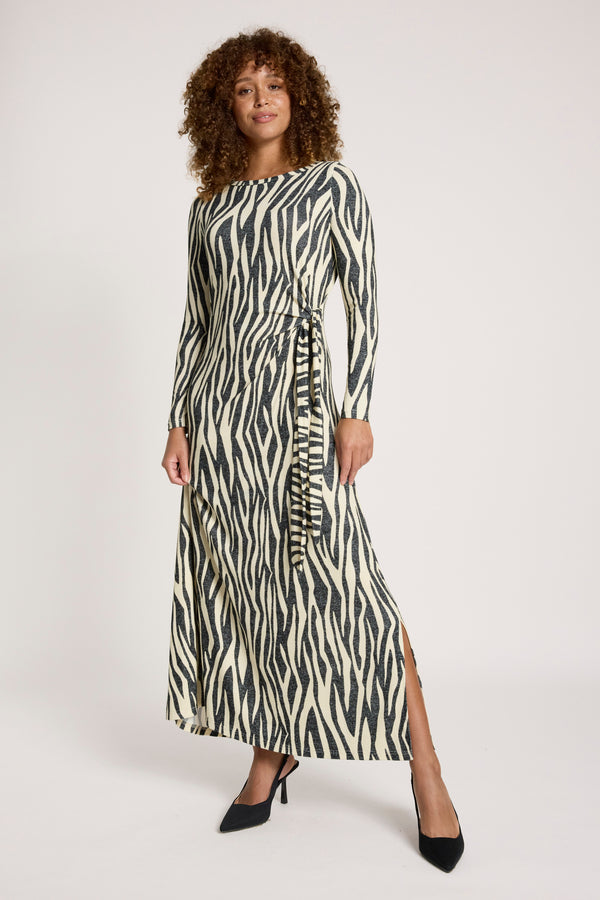 Eb & Ive -  Aria Maxi Tie Dress - Savanna