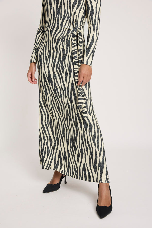 Eb & Ive -  Aria Maxi Tie Dress - Savanna